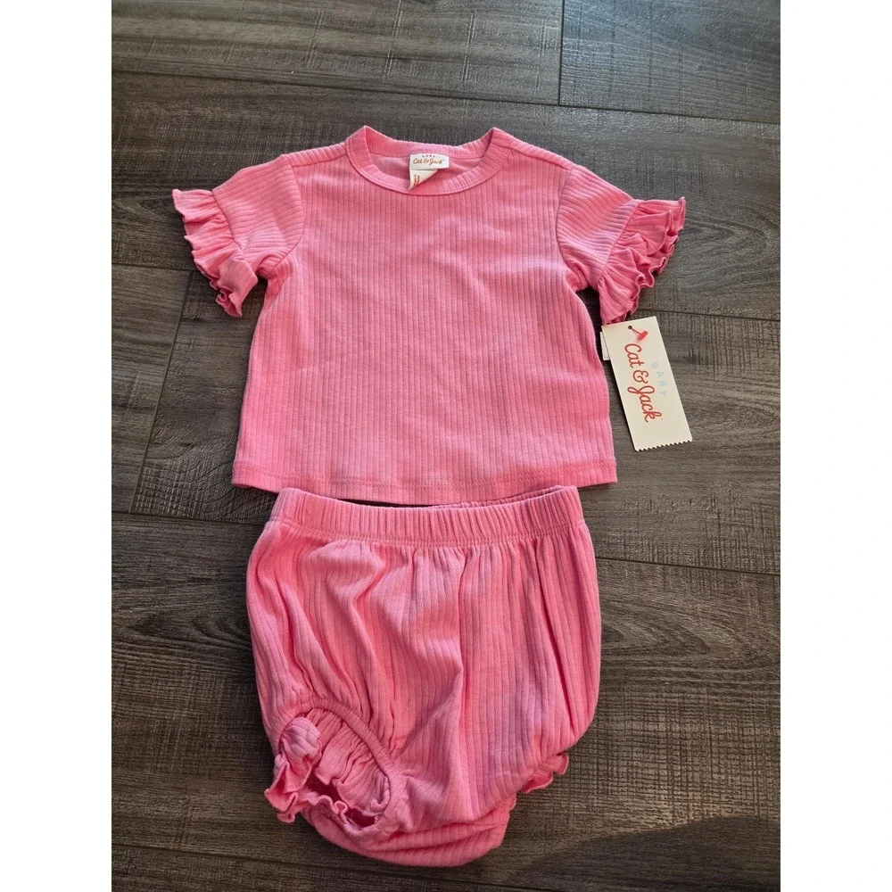 Cat‎ and jack baby girl set 6-9 mos